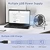 EasyAcc-USB-Desk-Fan-6-inch-Desktop-Silent-Fan-Air-Circulator-2-Speeds-360-Rotation-Brushless-Motor-Noiseless-for-Home-and-Office-Laptop-Notebook-PC-Desk-Table-Fan-Metal-Black EasyAcc USB Desk Fan 6 inch Desktop Silent Fan Air Circulator 2 Speeds 360° Rotation Brushless Motor Noiseless for Home…