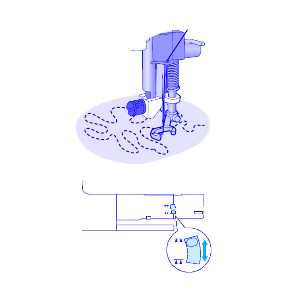 DREAMSTITCH 4130376-46 Open Toe Free Motion Quilting Darning Spring Presser Foot for Viking Husqvarna Group 7,6,5,A,B,E - 4130376-46