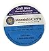 Mandala Crafts 12 Gauge Anodized Aluminum Craft Wire for Jewelry Making - 60 FT Colored Flexible Silver Tone Wire - Bendable for Bonsai Armature Crafting Sculpting