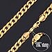 U7 Men 18K Gold/Rose Gold/Platinum Plated Classic Cuban Chain Bracelet , 8.3