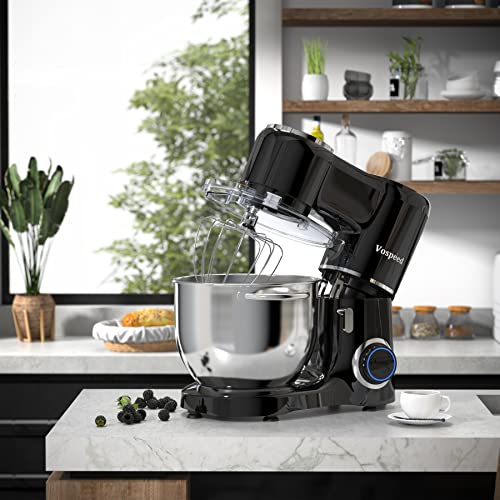 Vospeed Stand Mixer, 660W 6Speed TiltHead Kitchen Mixer with 8.5QT