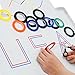 Graphic Chart Tape Art Tape Whiteboard Tape Vinyl Tape 12 Pacs 1/8” Self-Adhesive Artist Tape –with a Gift –Scissor (PET)