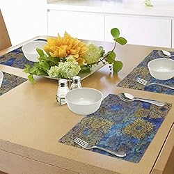 Ambesonne Ethnic Place Mats Set of 4, Traditional