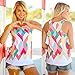 Sunward Women Summer Vest Top Sleeveless Blouse Casual Tank Tops (XLarge, WH)