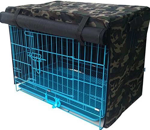LPET Waterproof Sunscreen Pet Cage Shrouded Drape Windproof Dog Crate Kennels Cover Ventilation Window Open For Animal House (XL)