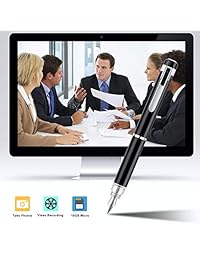 Pluma para cámara espía HD 1080P portátil Mini cámara oculta videocámara cuerpo cámara de seguridad incorporada 16 GB tarjeta micro SD con 4 llenados de tinta