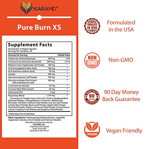 KaraMD Pure Burn XS Dr Formulated Natural Weight Management Support