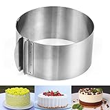 Yoofor Adjustable Stainless Steel Cake Ring 6-12 inch