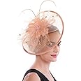 Lucky Leaf Women Girl Fascinators Hair Clip Hairpin Hat Feather Cocktail Wedding Tea Party Hat
