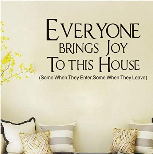 Ever Yone Trae Alegria A Esta Casa Etiqueta De La Pared Palabras
