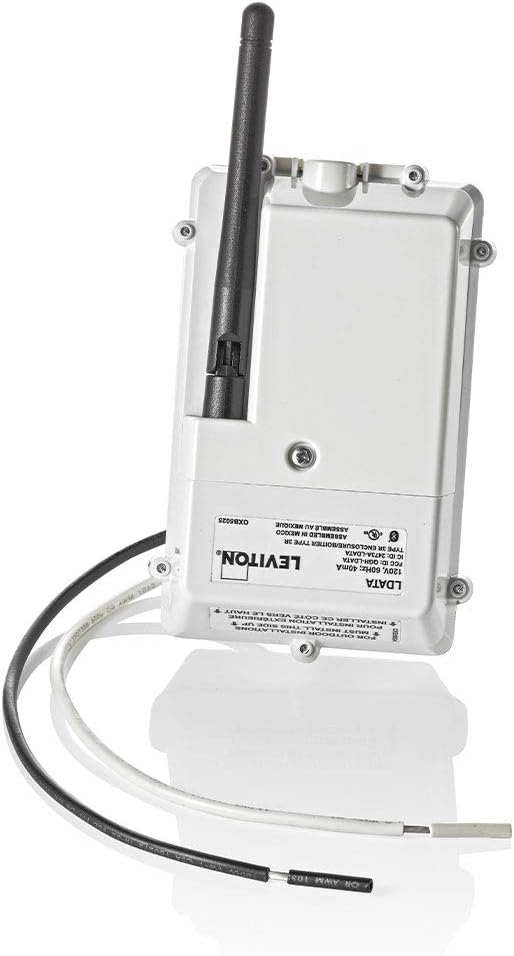 Leviton LDATA Smart Breaker Data Hub - Connect Wirelessly or with Ethernet, White