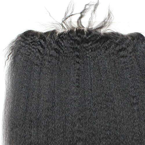 Forawme-Unprocessed-Brazilian-Kinky-Straight-Hair-Full-Lace-Frontals-Human-Hair-14-Inch-130-1B-Ear-To-Ear-Pre-Plucked-Lace-Frontal-Closure-With-Baby-Hair-13X4-Hair-Pieces