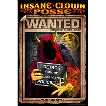 Wanted Sign Wraith ICP Insane Clown Posse Music BandTom Wood Fantasy Cool Wall Decor Art Print Poster 12x18