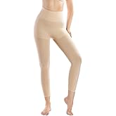 +MD Shapewear for Women Tummy Control Seamless High Waisted Light Compression Footless Tights Leggings