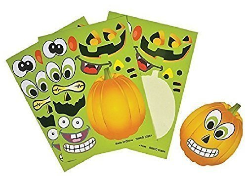 Make a Pumpkin Jack-o-lantern Halloween Sticker Sheets