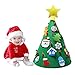 OurWarm 3D DIY Felt Christmas Tree with Hanging Ornaments, Cone Felt Christmas Tree for Toddlers Kids Xmas Gifts Christmas Home Decorations