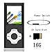 Tomameri - Compact and Portable MP3 / MP4 Player with Rhombic Button ( Including a 16 GB Micro SD Card ) Supporting Photo Viewer, E-Book Reader and Voice Recorder and FM Radio Video Movie (Black)