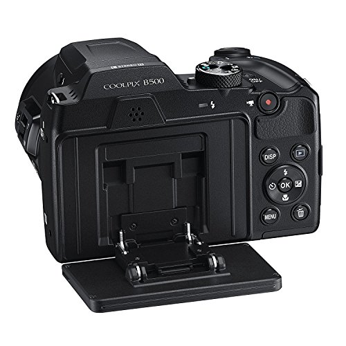 Nikon-COOLPIX-B500-16MP-40x-Optical-Zoom-Digital-Camera-Bundle-w-Batteries-Cap-Cables-and-More-Black
