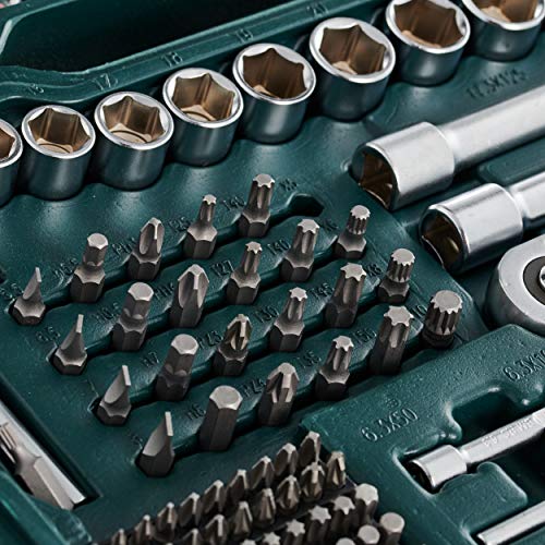 Brüder Mannesmann M29088 Steckschlüssel und Werkzeugsatz, 303-tlg – Bild 3