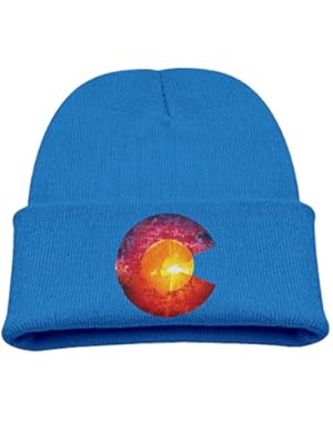 Colorado Flag Sun Kid's Hats Winter Funny Soft Knit Beanie Cap, Unisex