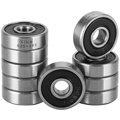 image for XiKe 10 Pack 625-2RS Bearings 5x16x5mm, Stable Performance and Cost-Ef