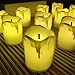 YJY Unique Black-Wick Flameless LED Tea Light Candles, Realistic Bright for Seasonal Festival Celebration, Electric Battery Fake Candle Birthday Pray Decor, 12 Pack(Simulation Yellow)