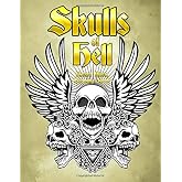 Skulls of Hell - Coloring Book: Heavy Metal Coat of Arms - Gothic Horror for Adults