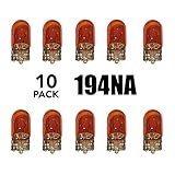 Auto Supplies Direct ASD 194NA - (Box of Ten) 194 Amber Bulbs