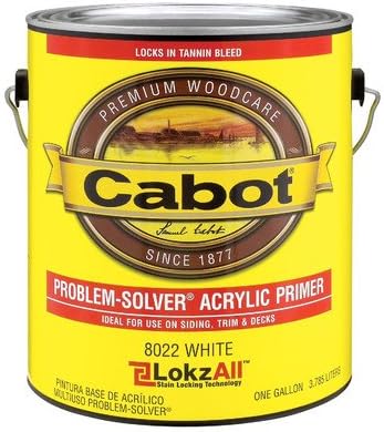 Cabot Problem-Solver White Acrylic Primer For Wood 1 gal.