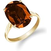 Galaxy Gold GG 14k Yellow Gold Natural Garnet Solitaire Ring - Size 6.5