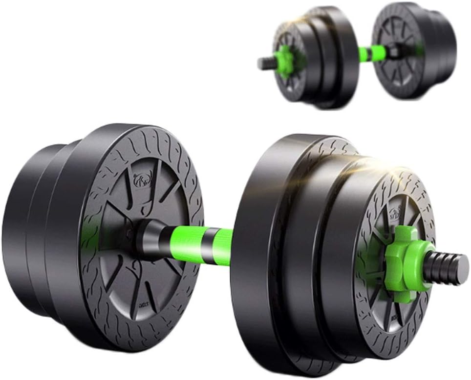LCY Dumbbell Fitness Dumbbell Set Adjustable Weight for Every Type Training, with Connecting Rod Can Be Used As Barbell Weight is 10kg-40kg (Pair) for Body Workout Training Arm Muscle Home Gym