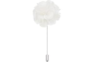 PATIKIL Flower Boutonnieres Pin, Lapel Pin for Men Camellia Flower for Suit Wedding Graduation Anniversary Brooch Graduation Outfit