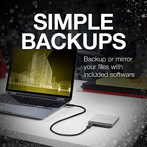 Seagate (STCM1000400) Fast SSD 1TB External Solid State Drive Portable