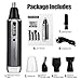 Sportsman Nose Hair Trimmer, Professional Ear Hair Trimmer/Beard Trimmer/Sideburns Trimmer/Eyebrow Trimmer 4 in 1 Rechargeable Stainless Steel Waterproof Blade Personal Trimmer Kit for Men and Women
