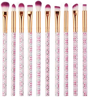 Makeup Brush Sets✿ 10 Pcs Make-up Toiletry Kit Wool Make Up Brush Set Tools✿ Premium Synthetic Foundation Brush Blending Face Powder Blush Concealers Eye Shadows Make Up Brushes Kit