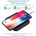 Wireless Charger HBUDS H11 Wireless Fast Charging Pad for iPhone X / 8/8 Plus 10W Fast Wireless Charging for Samsung Galaxy S8 / S8 Plus / S7 / Note 8 and Power All Qi-Enabled Phones