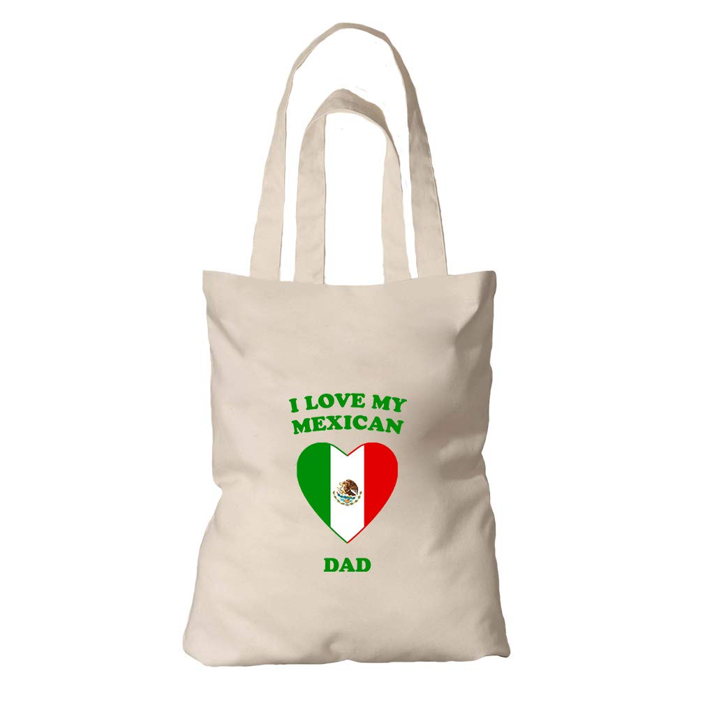 Amazon Com I Love My Mexican Dad 1 Organic Cotton Tote Bag Tote