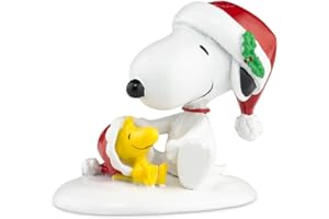 Department 56 Peanuts Village Happy Holiday's Snoopy and Woodstock Accessory Figurine