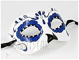Women's Dia de Los Muertos Sugar Skull Mask (Blue)