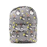 Finex My Neighbor Totoro Gray Canvas Japanese Comic Cartoon Casual Backpack with 15 inch Laptop Storage Compartment for College Student Daypack Travel Snack Sport Book Bag Gift