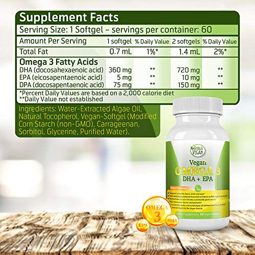 POTENT VEGAN OMEGA 3 Supplement Better Than Fish Oil! Plant Based