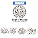 Glarks 120-Pieces 4 Styles Shelf Bracket Pegs Cabinet Furniture Shelf Pins Support Nickel Plated - Silver