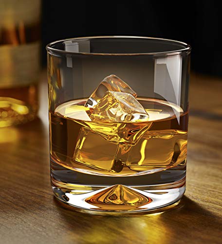 heavy lead crystal whiskey glasses