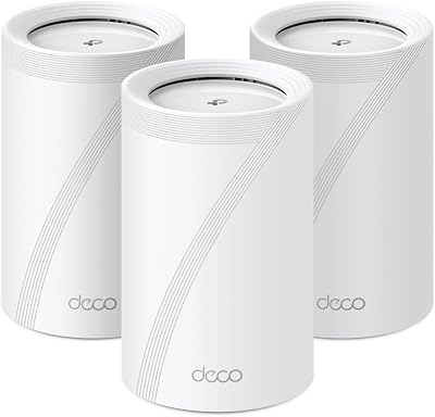 TP-Link Deco BE9300 WiFi 7 Mesh System 3-Pack BE65 2.5Gbps 6GHz WPA3