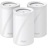 TP-Link Deco BE11000 Tri-Band WiFi 7 Mesh (Deco BE65) - 11 Gbps, 5200 Sq.Ft, 4× 2.5 G Ethernet, 6G Band, AI-Driven Band, Home