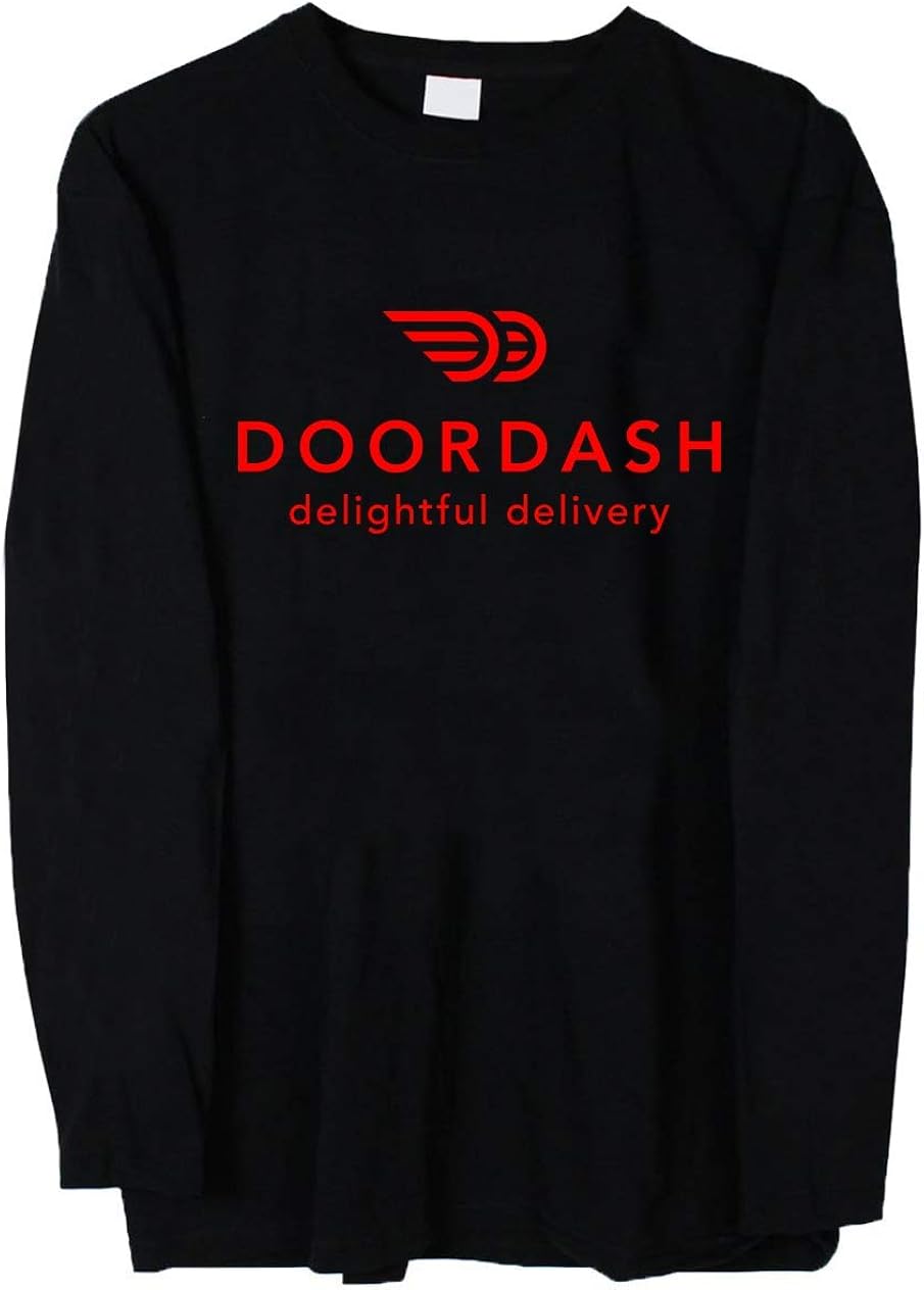guohongdianzi DoorDash Delightful Delivery Long Sleeves Long Sleeves Shirt for Mens