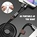 Lightning Micro USB Cable, Nkomax 3.3 Feet 2 in 1 Magnetic Charging Cable Micro Lightning USB Cable Data Sync Duarable Charger Cable Cord for Apple iPhone Samsung Sony (Black)