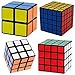 GoodCube Speed Cube Set, QY Toys Cube Puzzle Bundle 2x2 Cube, 3x3 Cube, 4x4 Cube, 5x5 Cube Set with Gift Box, Black