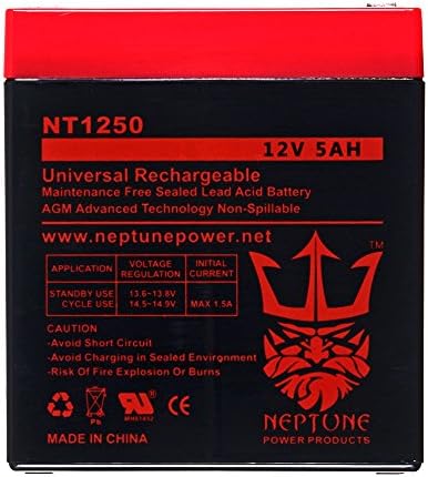 Securitron TM2 12V 5Ah SLA Replacement Alarm Battery by Neptune