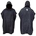 Poncho Changing Robe/Change Robe - Quick-Dry MICROFIBER - Adjustable Sleeves [CHOOSE COLOR] Adult Size (Charcoal)